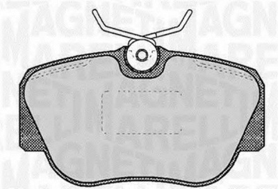 MAGNETI MARELLI 363916060305 -  Комплект тормозных колодок, дисковый тормоз